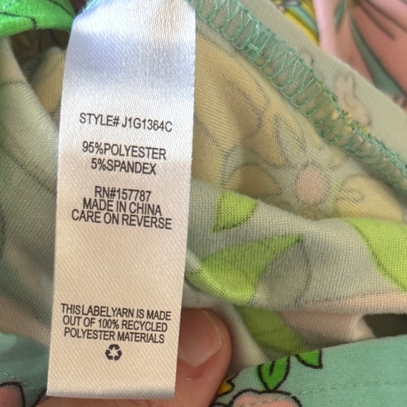 Jolie & Joy Garden Girl Strapless Floral New Preppy Romper Size Small - Picture 7 of 7